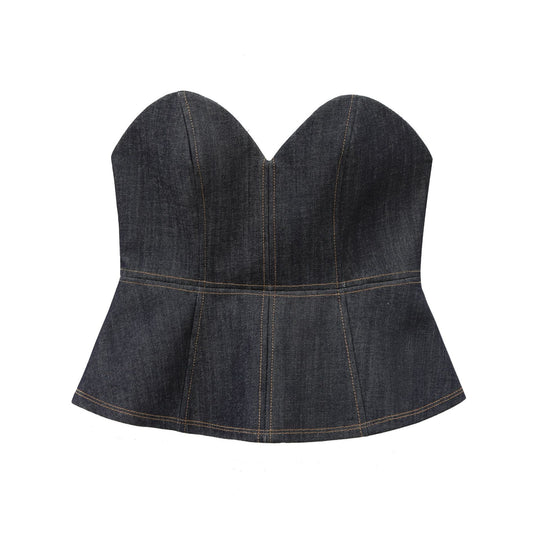 Damen Denim Korsett Top EB