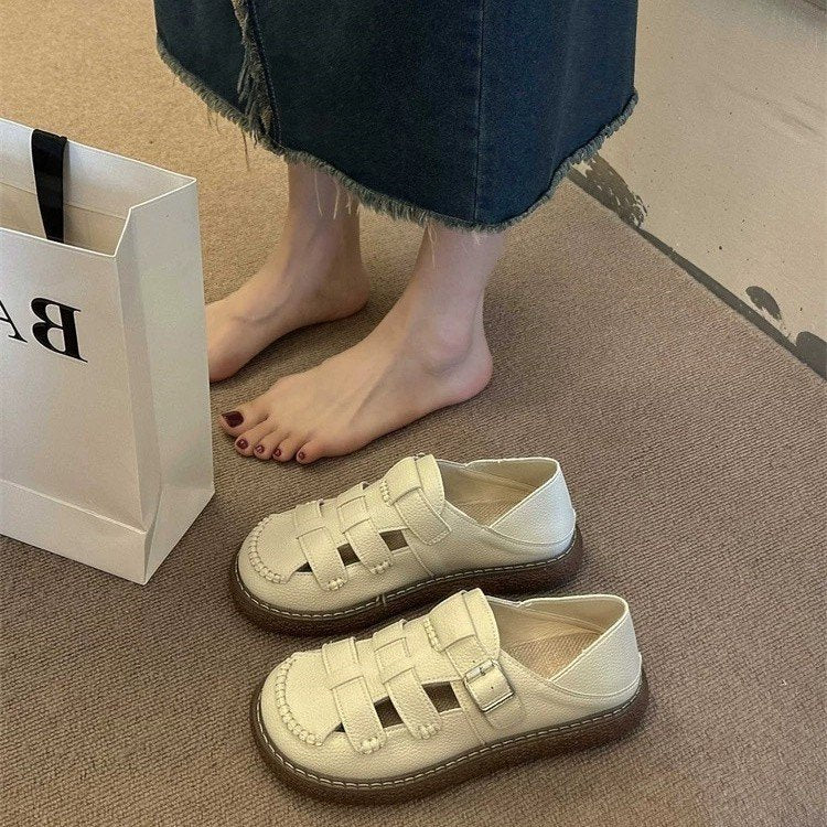 Damen Clogs mit modischem Riemenverschluss und rutschfester Sohle EB