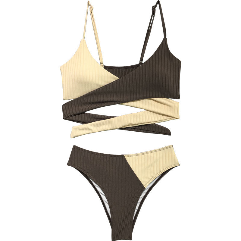 Damen Bikini mit raffinierter Wickel-Optik EB