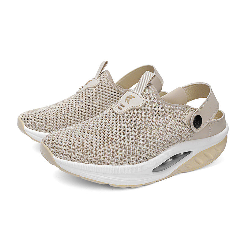 Damen Atmungsaktive Clogs mit dämpfender Sohle EB