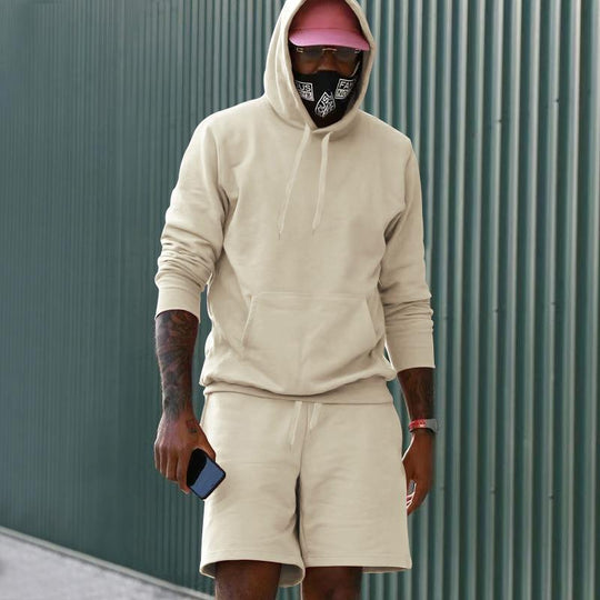 EB Herren Hoodie-Shorts-Set mit Kängurutasche