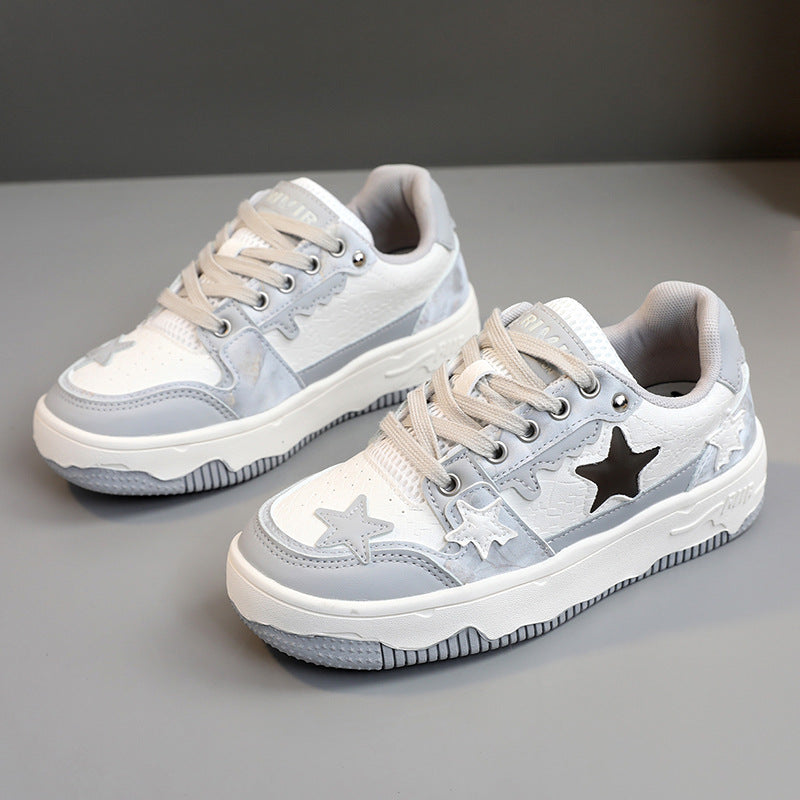 Damen Sneakers mit modischem Sternenmuster und dämpfendem Sohlenprofil EB