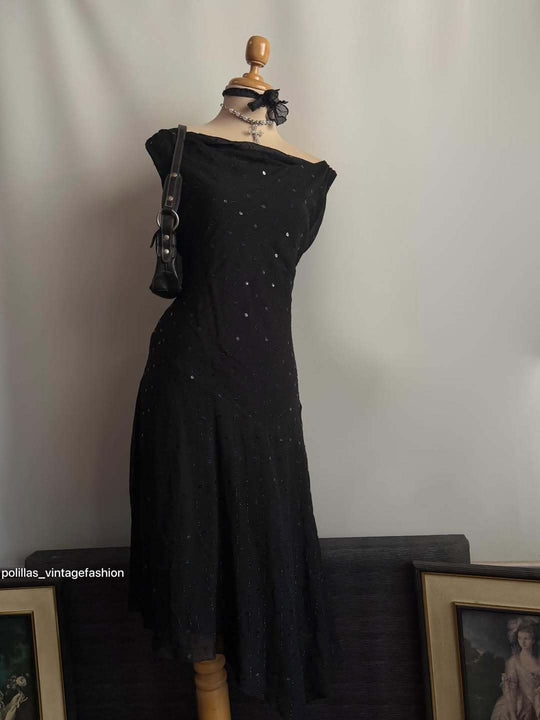 Damen Elegantes Abendkleid mit verführerischen Glitzerakzenten EB