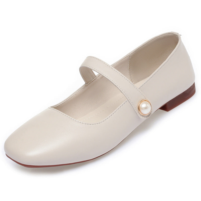 Damen Elegante Ballerinas mit modischem Riemchen und komfortablem Fußbett EB