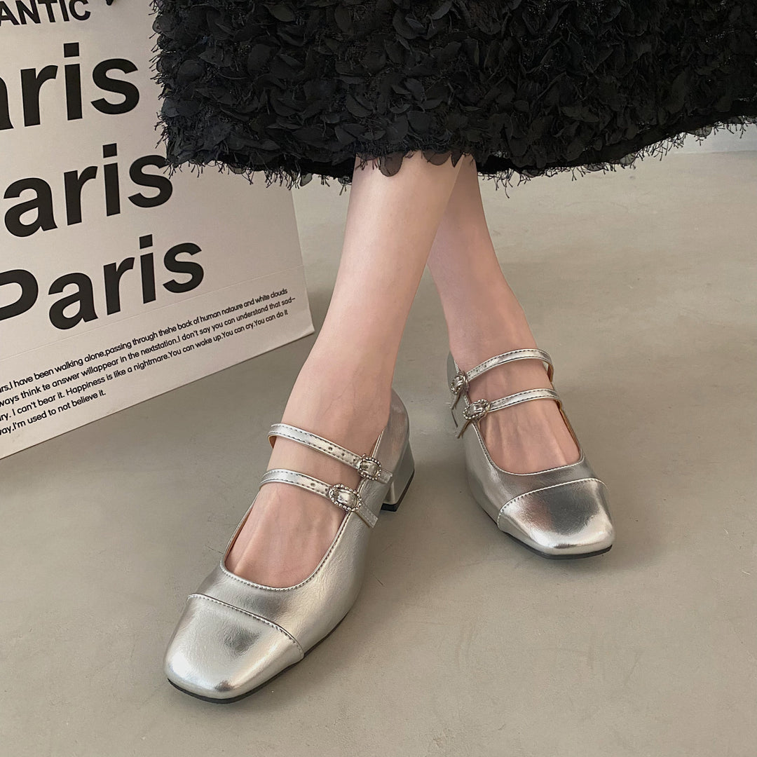 Damen Elegante Riemchen-Pumps mit modischen Schmuckdetails EB