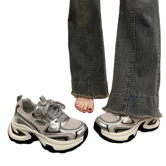 Damen Chunky Sneakers mit ergonomischer Dämpfung und sportlichem Design EB
