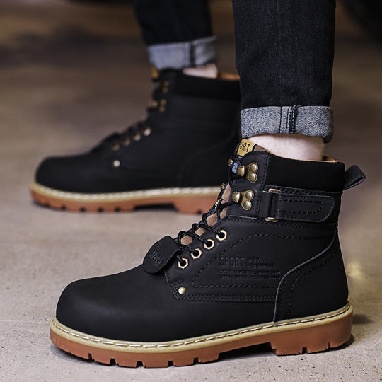 Damen robuste Schnürstiefel mit wasserdichtem Obermaterial EB