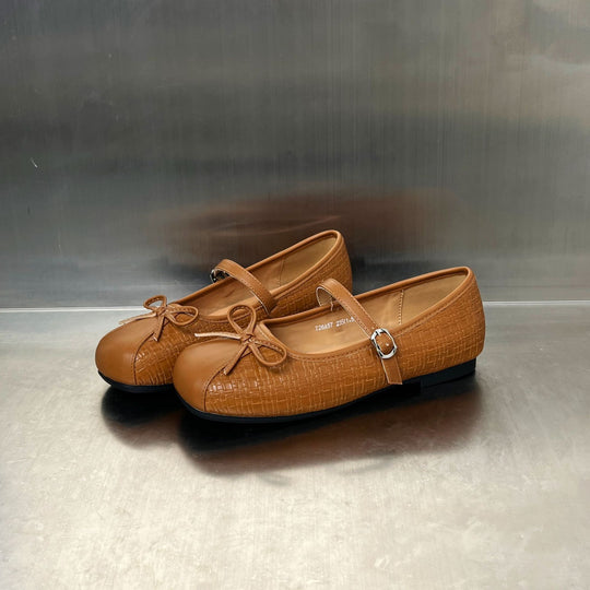 Damen Ballerinas mit dekorativer Schleifenverzierung und komfortablem Riemchenverschluss EB