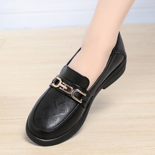 Damen Mokassins mit modischem Schmuckdetail und rutschfester Sohle EB