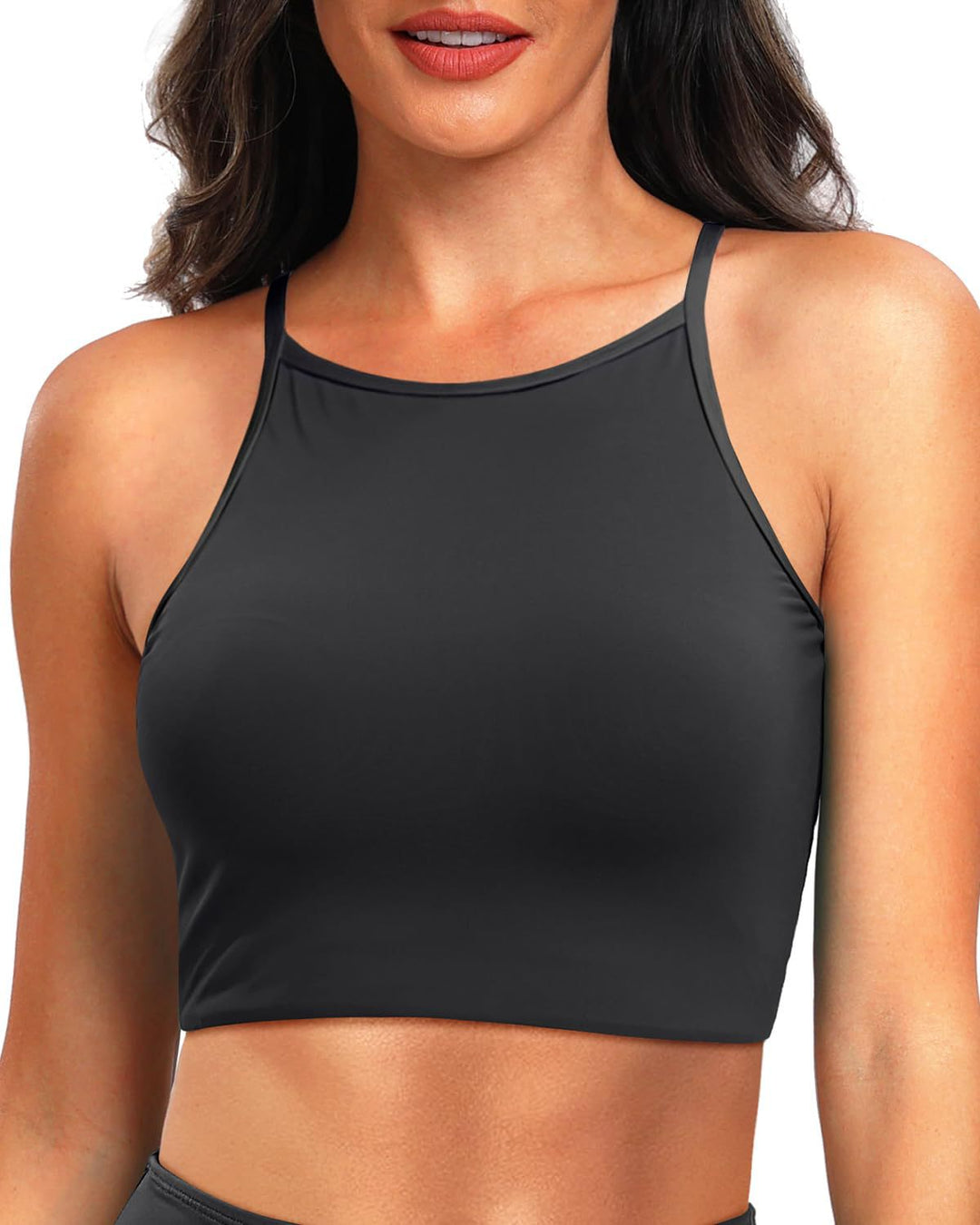 Damen Sportliches Crop-Top EB