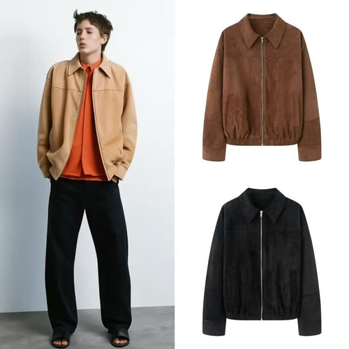 Damen modische Steppjacke mit elastischem Bund und praktischen Taschen EB
