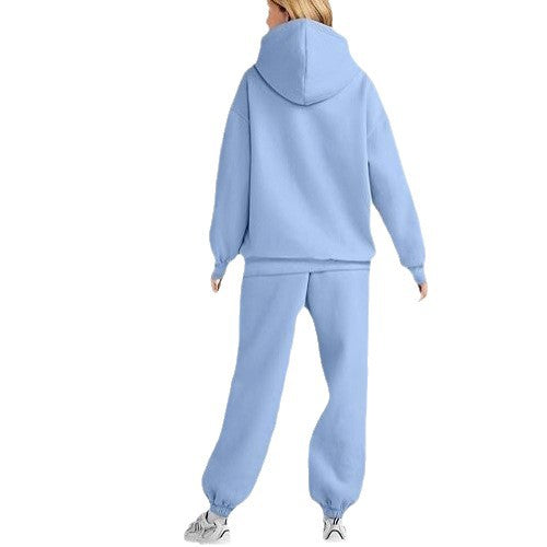 Damen nan gemütliches Oversize Hoodie und Jogginghose Set aus weicher Baumwollmischung EB