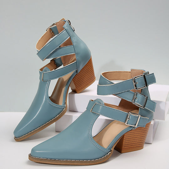 Damen Elegante Pumps mit verstellbaren Riemen und schickem Design EB