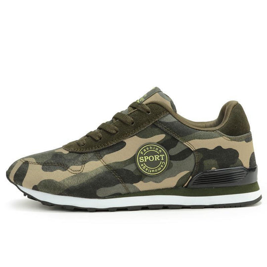 Damen Modische und sportliche Sneakers im Camouflage-Design EB