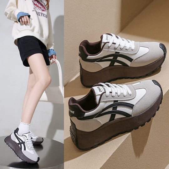 Damen Sportliche Sneakers mit atmungsaktiver Mesh-Oberfläche und dämpfender Laufsohle EB
