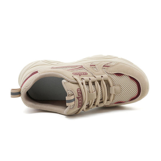 Damen modische und bequeme Sneakers mit atmungsaktiver Netzoberfläche EB
