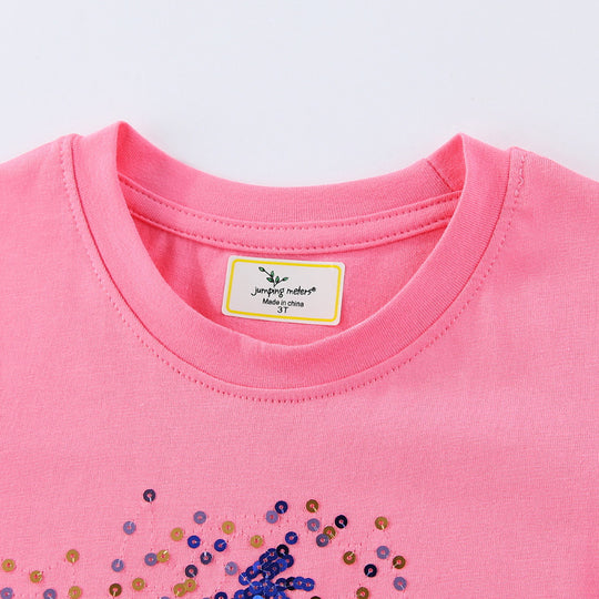 Mädchen T-Shirt mit funkelndem Sternenmotiv EB