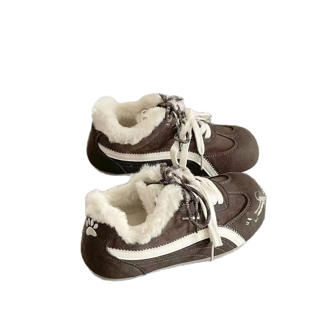 Damen Winter Sneakers mit wärmendem Fleece-Innenfutter und rutschfester Sohle EB