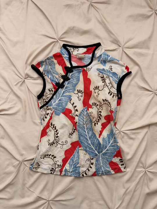 Damen Chinesisches Dekorativ-T-Shirt EB