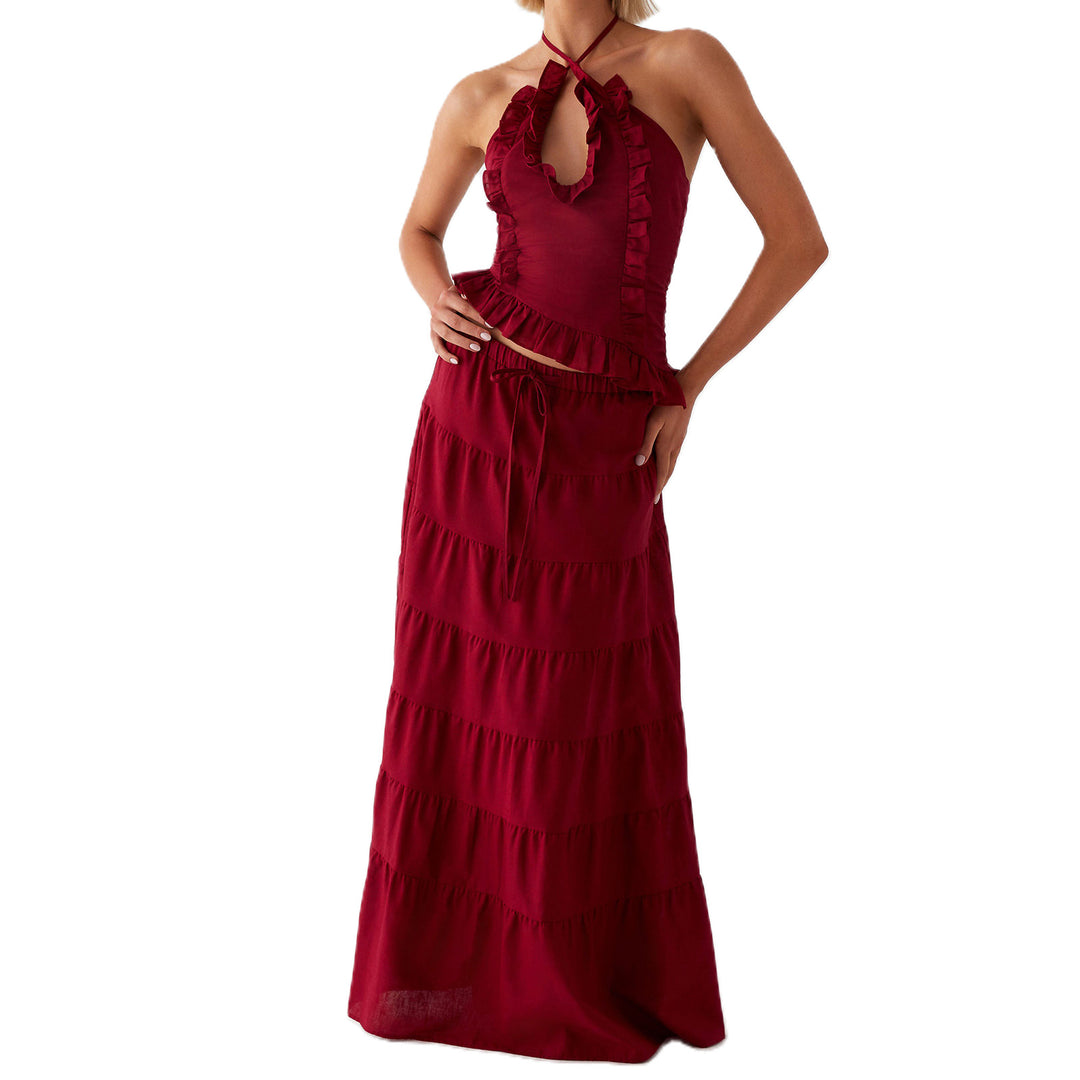 Damen Blusenkleid mit floralen Details EB