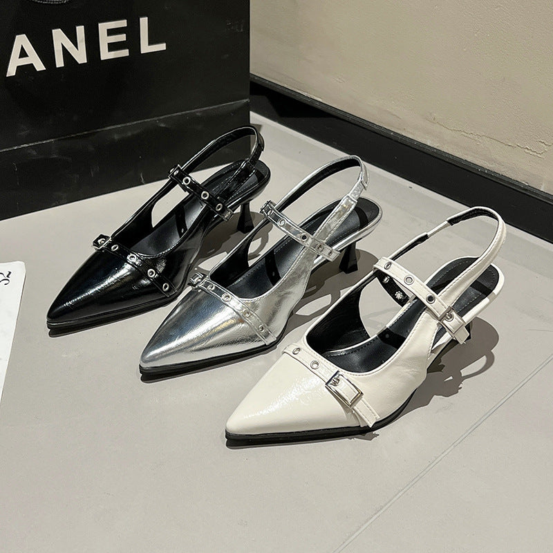 Damen eleganter Slingback-Pumps mit modischen Stilelementen EB