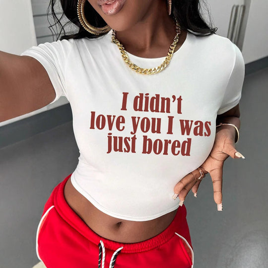 Damen T-Shirt mit kreativem Schlüsselherz-Motiv und modernem Print EB