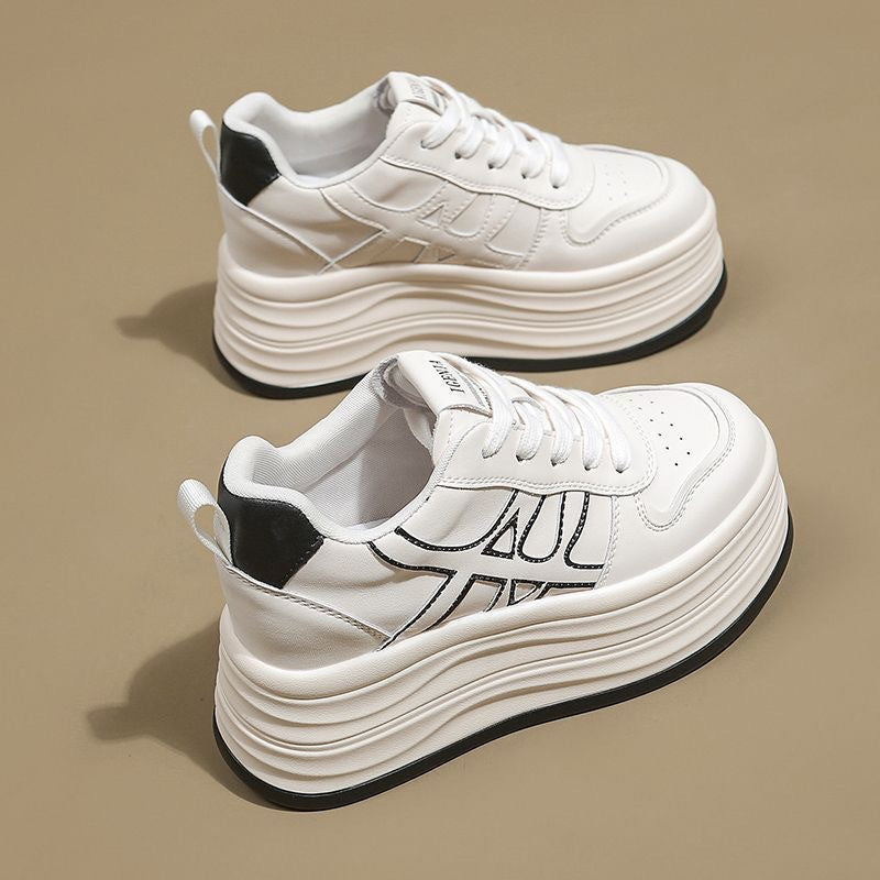 Damen modische Plateau-Sneaker mit einem komfortablen und atmungsaktiven Design EB