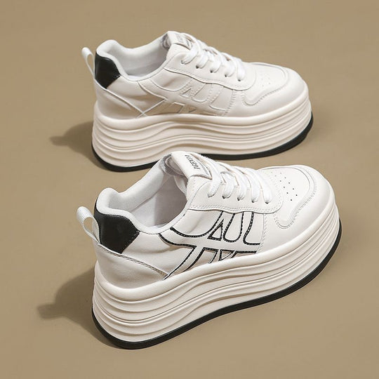 Damen modische Plateau-Sneaker mit einem komfortablen und atmungsaktiven Design EB