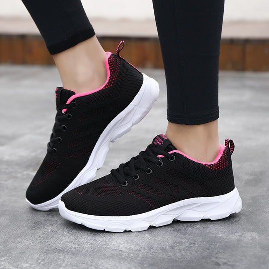 Unisex nan leichte atmungsaktive Strick-Sneaker mit dämpfender Zwischensohle EB
