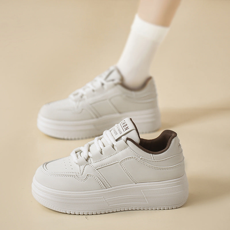 Damen Komfortable Sneaker mit dicker Sohle EB