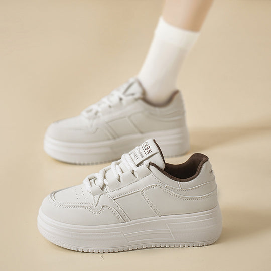 Damen Komfortable Sneaker mit dicker Sohle EB
