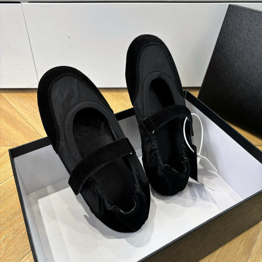 Damen Ballerinas mit verstellbarem Riemen EB