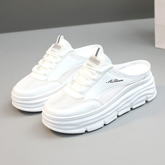 Damen Bequeme Slip-On Sneakers mit dämpfender Sohle und atmungsaktiver Oberfläche EB
