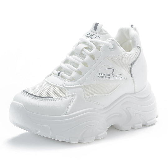 Damen Chunky Fashion Sneakers mit atmungsaktiven Mesh-Einsätzen und rutschfester Sohle EB