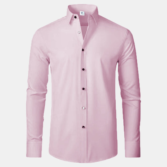 Herren Langarmhemd mit elegantem Schnitt und stilvollen Knopfdetails EB