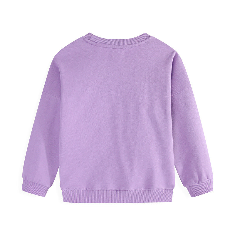Mädchen Sweatshirt mit buntem Einhorn-Design EB