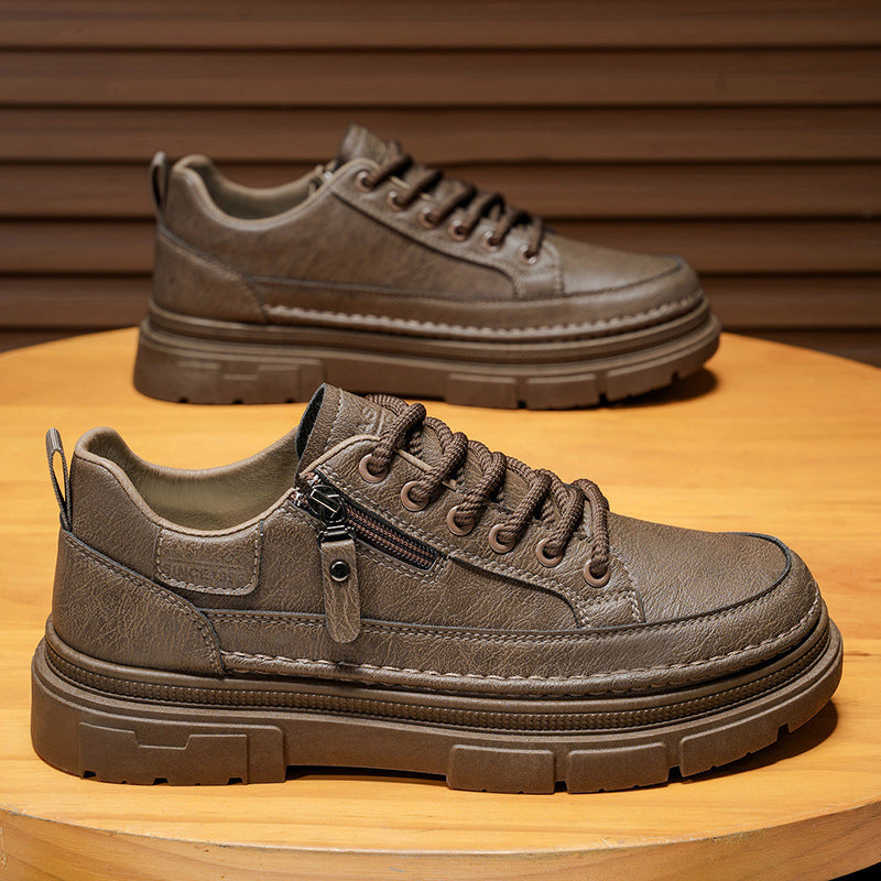 Damen Sportliche Sneakers mit Reißverschluss und robustem Profil EB