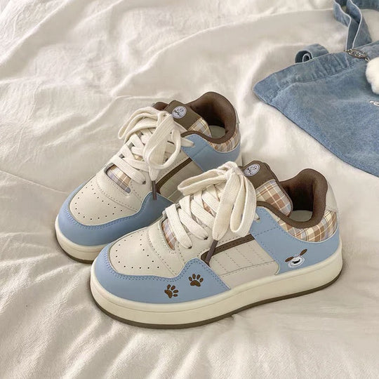 Damen Sportliche Sneaker mit verspieltem Tierdesign EB