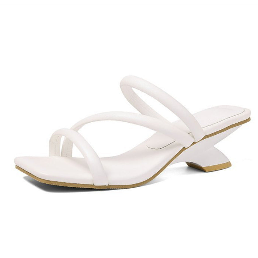 Damen elegante Slingback-High-Heels mit gekreuzten Riemen EB