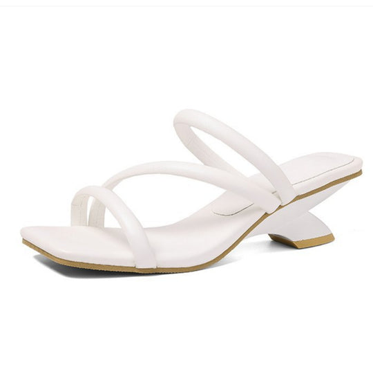 Damen elegante Slingback-High-Heels mit gekreuzten Riemen EB