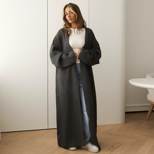 Damen Oversize-Strickmantel EB