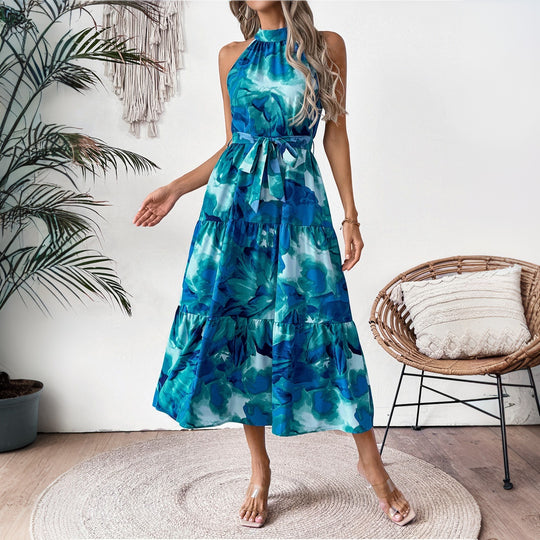 Damen Midikleid mit modernem Oberteil und Schößchen EB