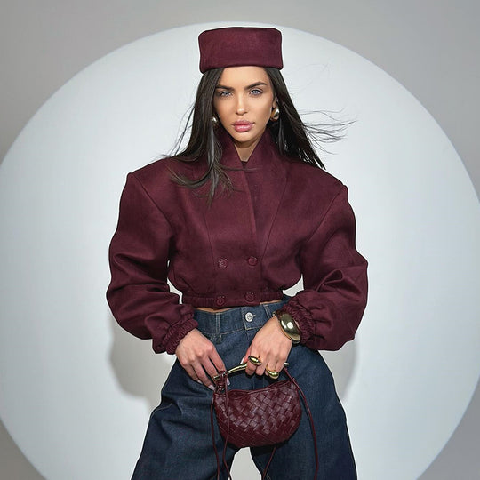 Damen Modische Boucléjacke EB