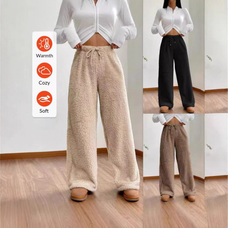 Damen Flauschige Relax-Hose im lässigen Schnitt EB