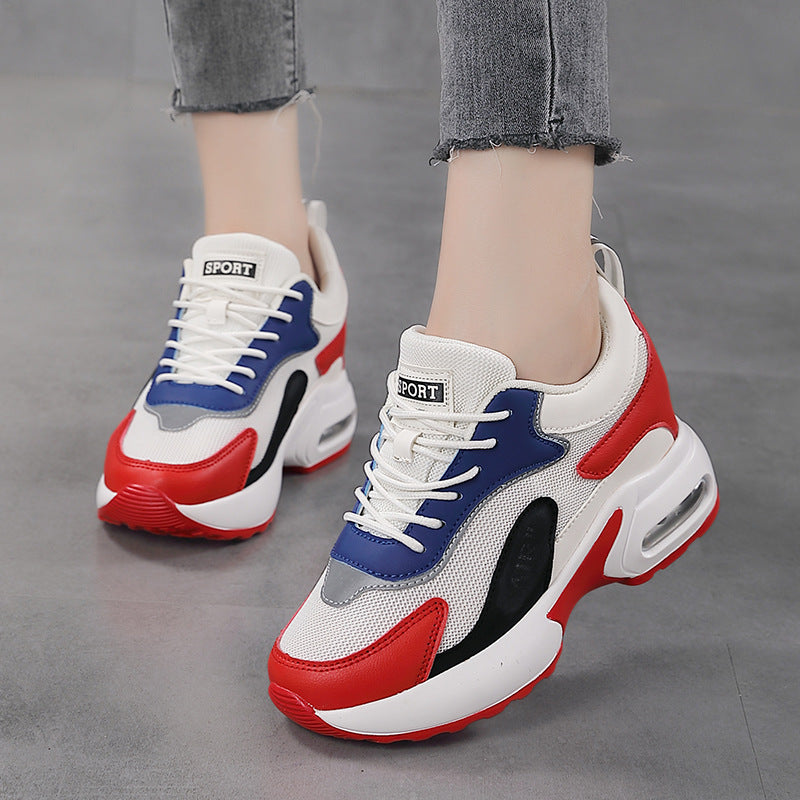 Damen Sportliche Sneakers mit dämpfendem Luftkissen und atmungsaktivem Mesh EB
