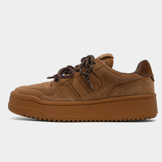 Damen Platform Sneakers mit modischem Design und bequemer Schnürung EB