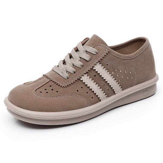 Damen Komfortable Sneaker aus Veloursleder mit atmungsaktiven Eigenschaften EB