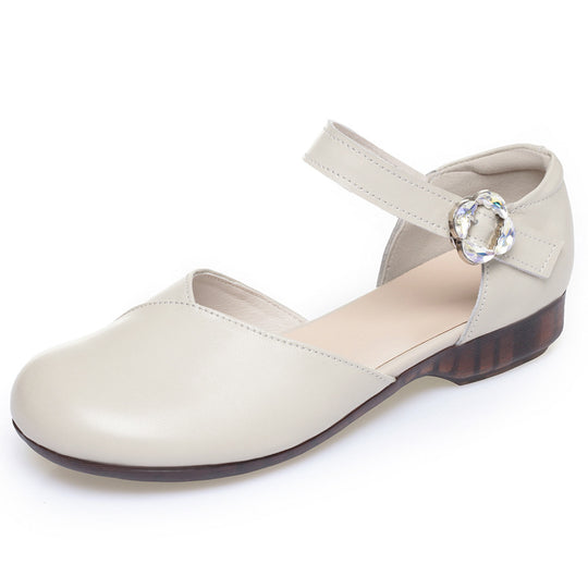 Damen Komfortable Riemchenballerinas mit modischer Schnalle EB