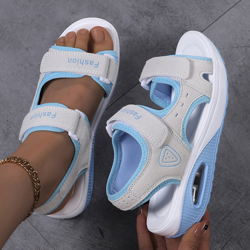 Damen Sportliche Sandalen mit ergonomischer Unterstützung und verstellbarem Klettverschluss EB