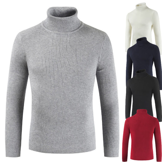 Damen Rollkragenpullover aus gehäkeltem Strick EB